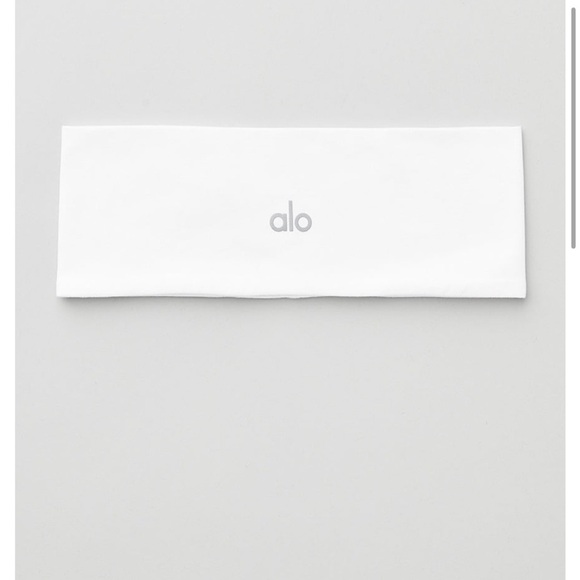 ALO Yoga Accessories - White Alo Yoga Performance Conquer Headband, Workout Essential